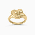 Women's Ring Knot Gold Ring in 10k Pochy Jewelry in Miami