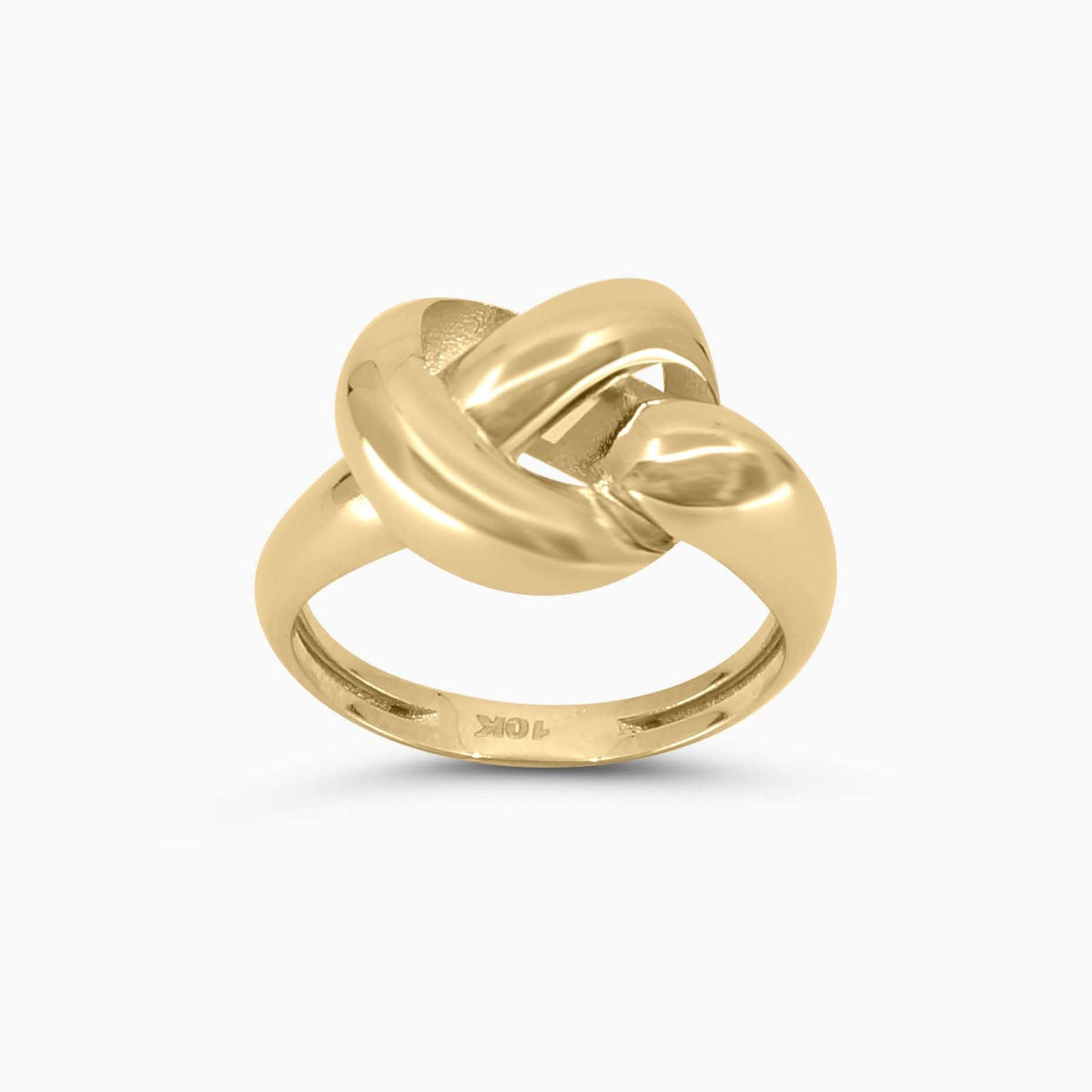 Women's Ring Knot Gold Ring in 10k Pochy Jewelry in Miami