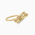 Women's Ring Interlocking Circle Gold Ring in 10k Pochy Jewelry in Miami