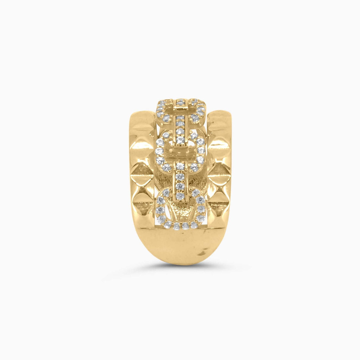 Women's Ring Fancy link Gold Ring in 10k Pochy Jewelry in Miami