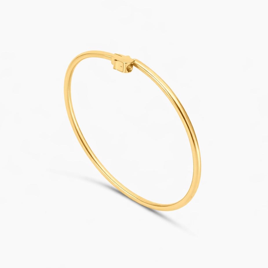 10K Gold Hamsa Bangle Bracelet - Men's Bracelet - Laurita Jewelry