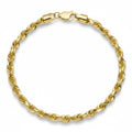 10K Yellow Gold Rope Bracelet - Men's Bracelet - Laurita Jewelry