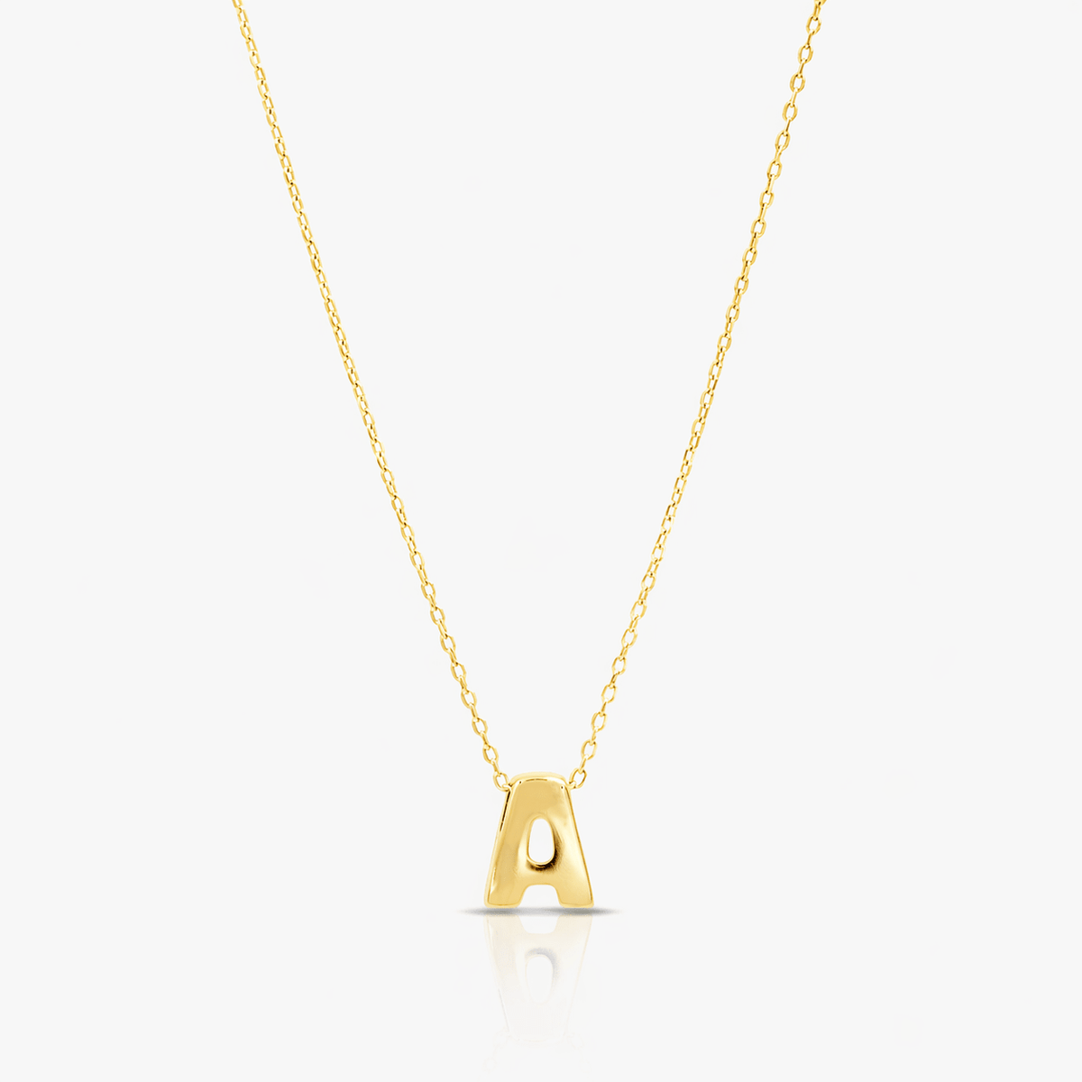 14K Yellow Gold Initial Pendant Necklace - Necklace - Laurita Jewelry