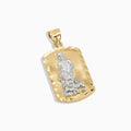 10K Gold Two - Tone Saint Pendant - Pendants - Laurita Jewelry