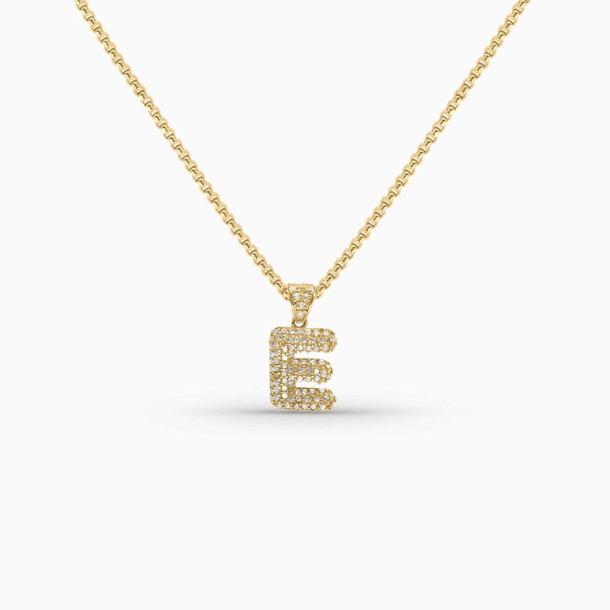 Gold Letter Pendants – Iced Initial Charms (A - Z) in 10k - Pendants - Laurita Jewelry