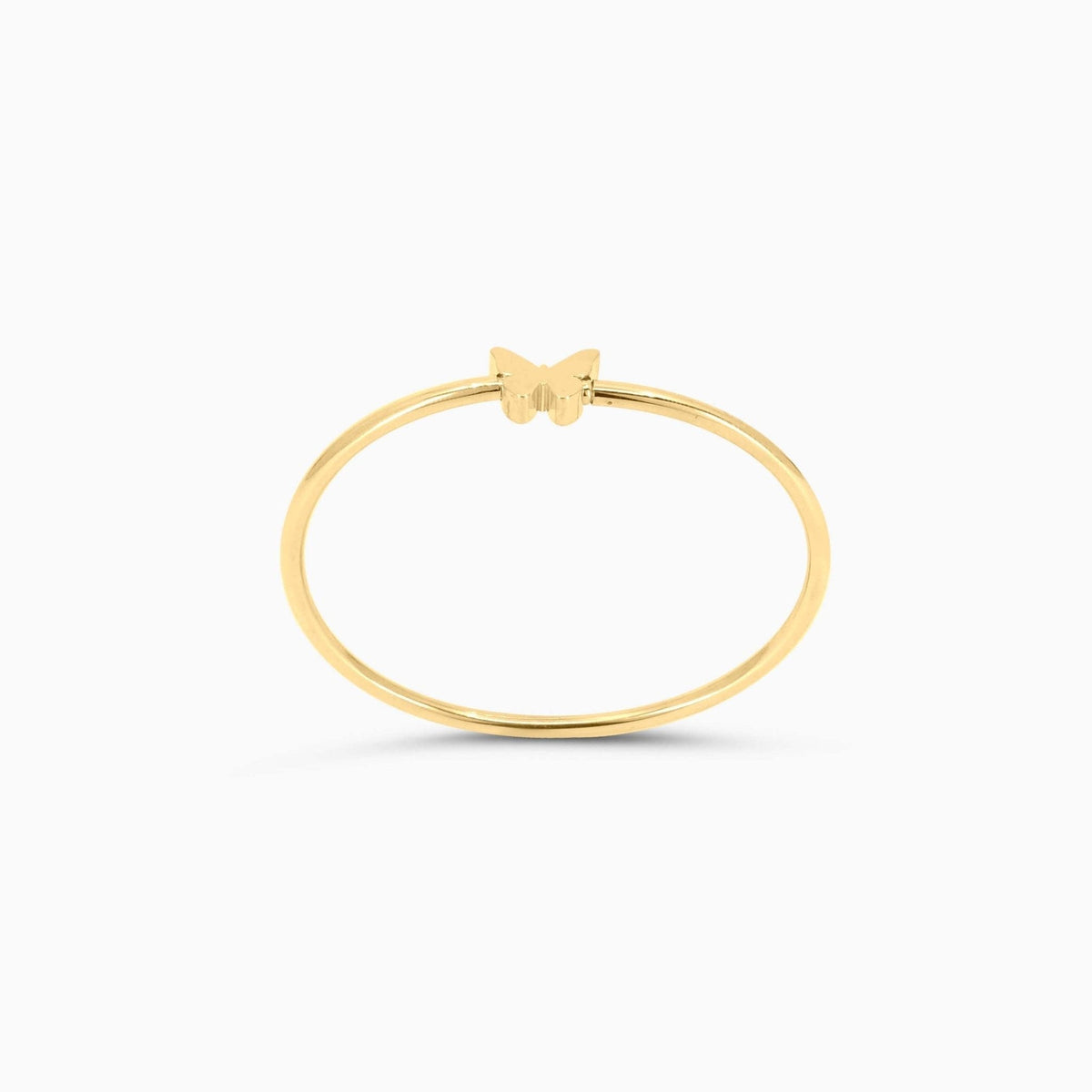 10K Gold Butterfly Bangle Bracelet-Women's Bracelet-Laurita Jewelry