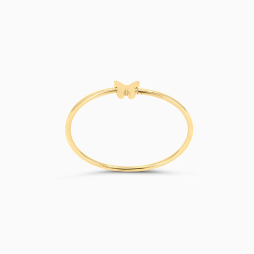 10K Gold Butterfly Bangle Bracelet-Women's Bracelet-Laurita Jewelry